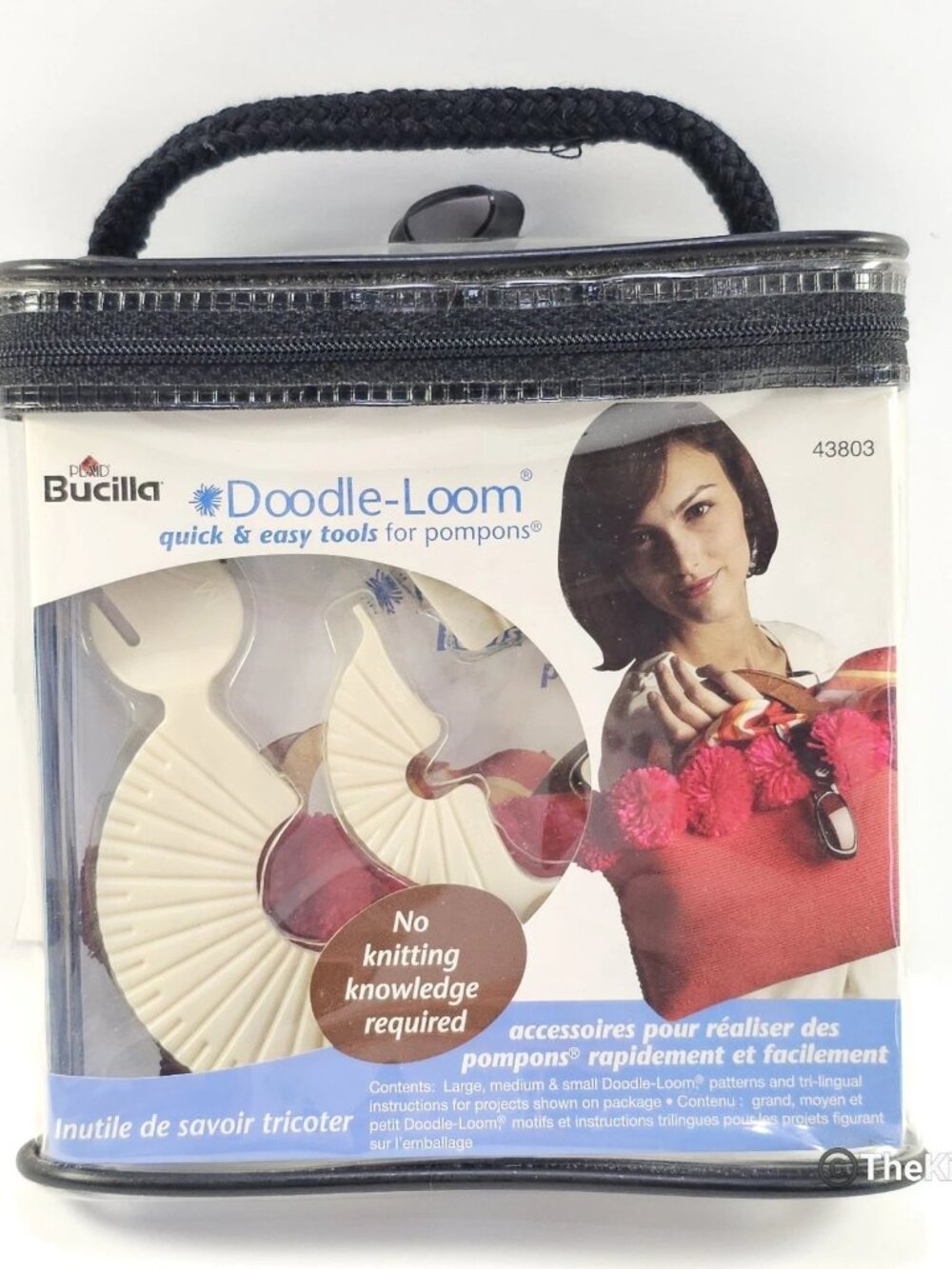 Bucilla Doodle-Loom Tool Kit #43803 Pompom Maker New